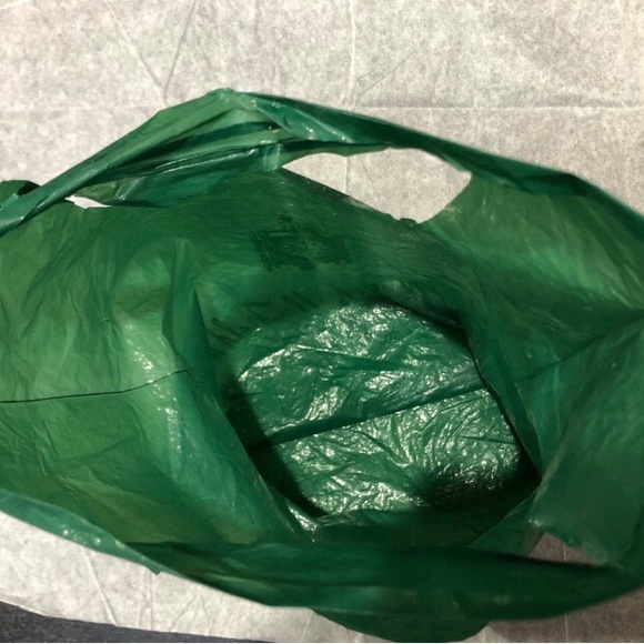 MARSHALL FIELD’S small signature green shopping bag size 9x12 used - Picture 9 of 10